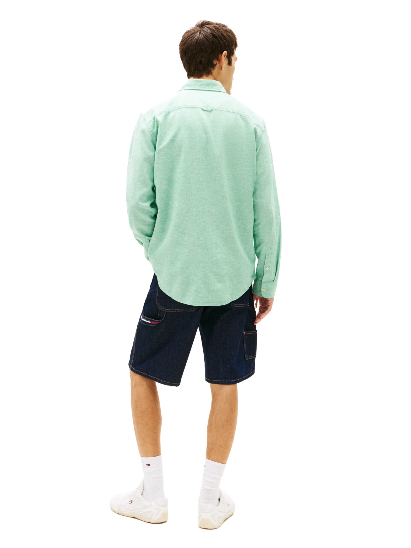 Linen Blend Long Sleeve Shirt Gallery
