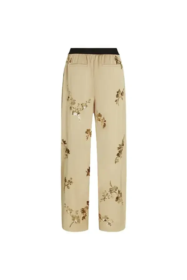 Flared Fluid Sequins Trousers Gallery