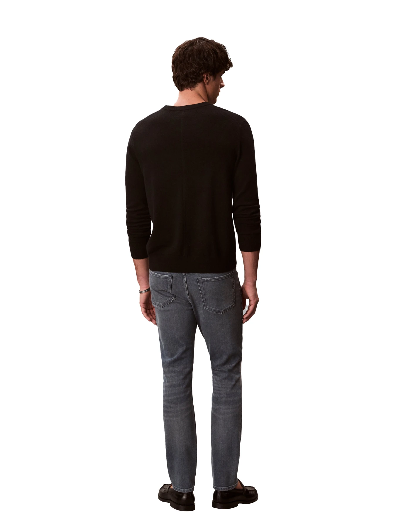 Slim Fit Jeans in Mid-Grey Authentic Wash Gallery