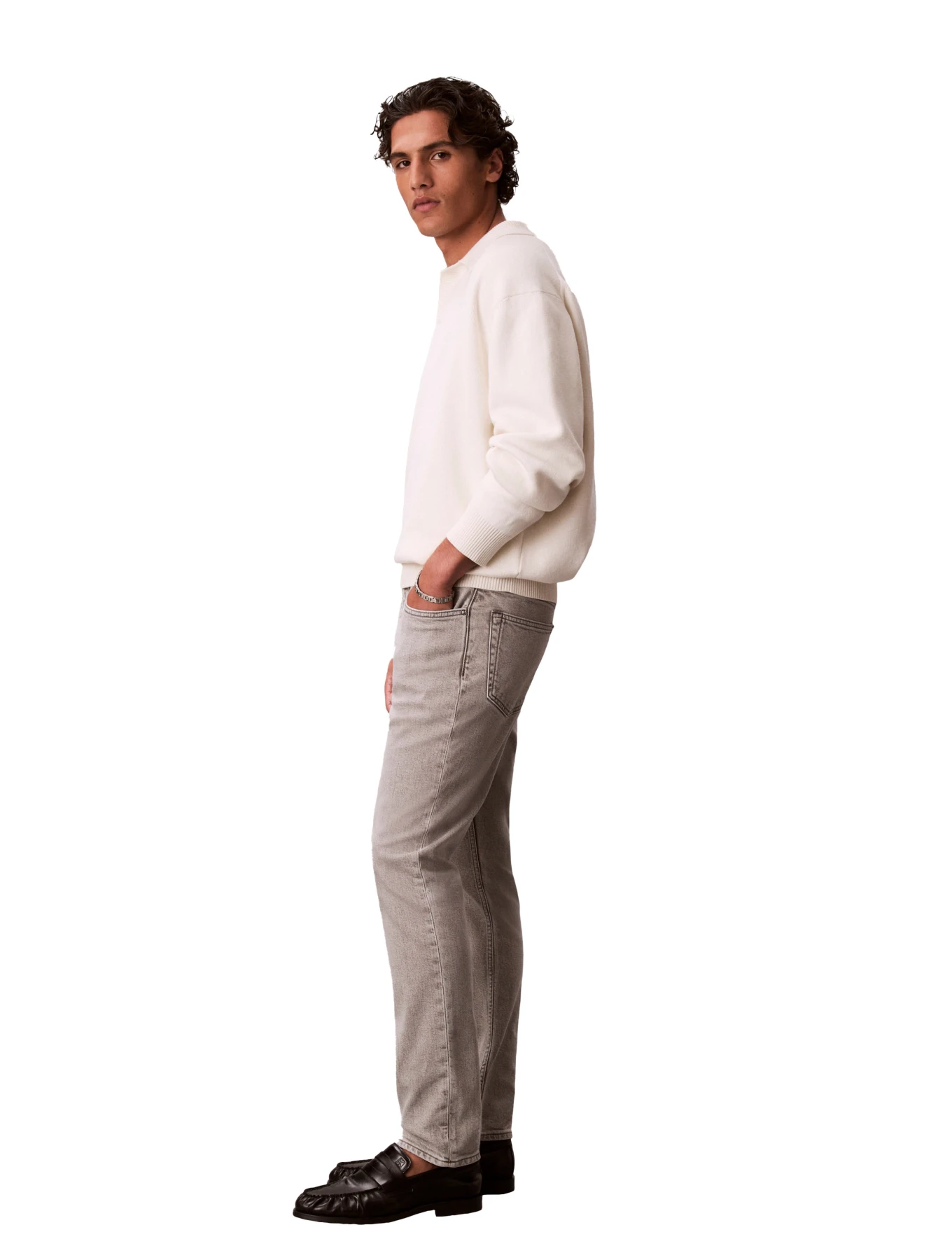 Stretch Denim Slim Leg Jeans Gallery