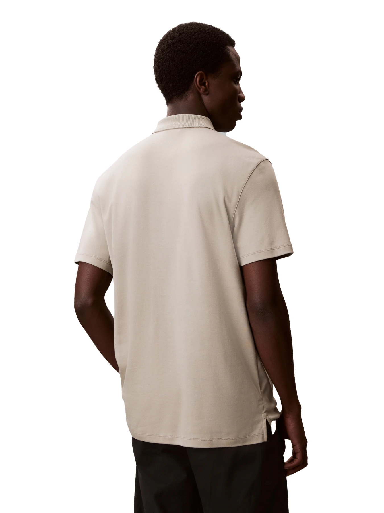 Tonal Monogram Zip Short Sleeve Polo Gallery