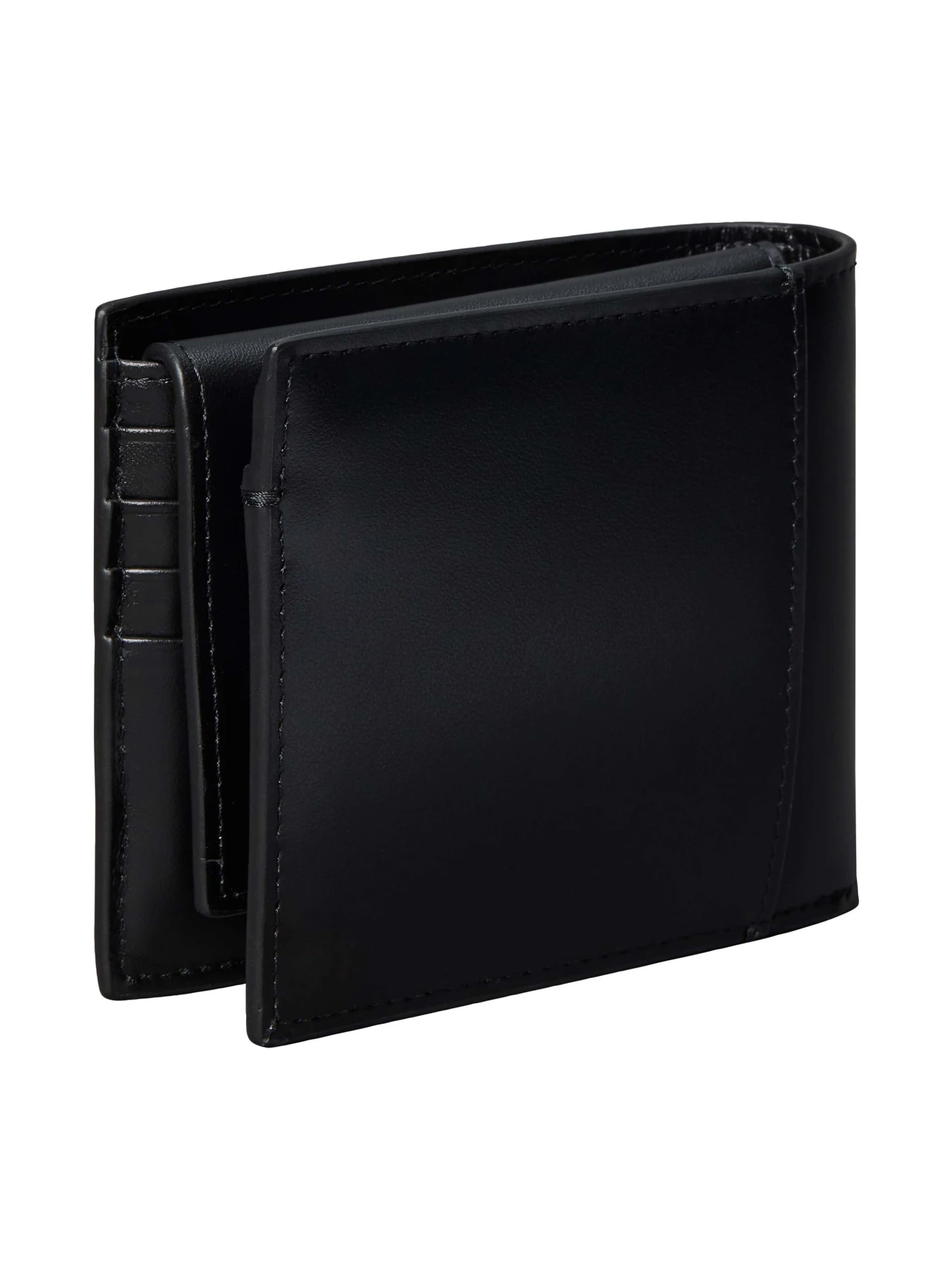 Metal Logo Leather Trifold Wallet Gallery