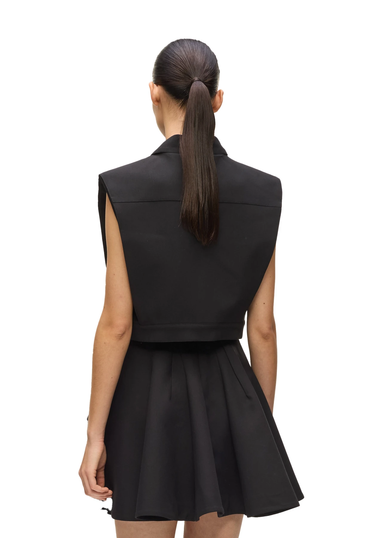 Tailored Fit Cropped Button-Up Vest Gallery