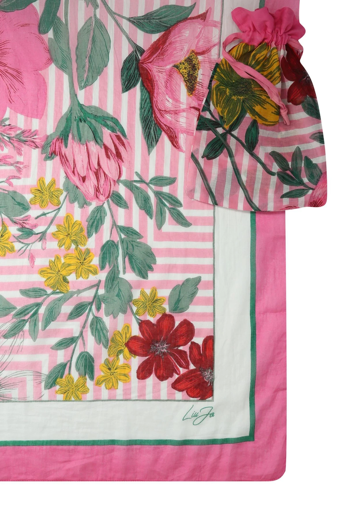 Floral-Print Cotton Scarf  Gallery