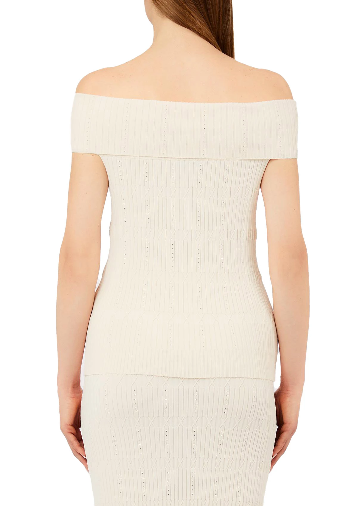Knit Bardot-neck Top Gallery