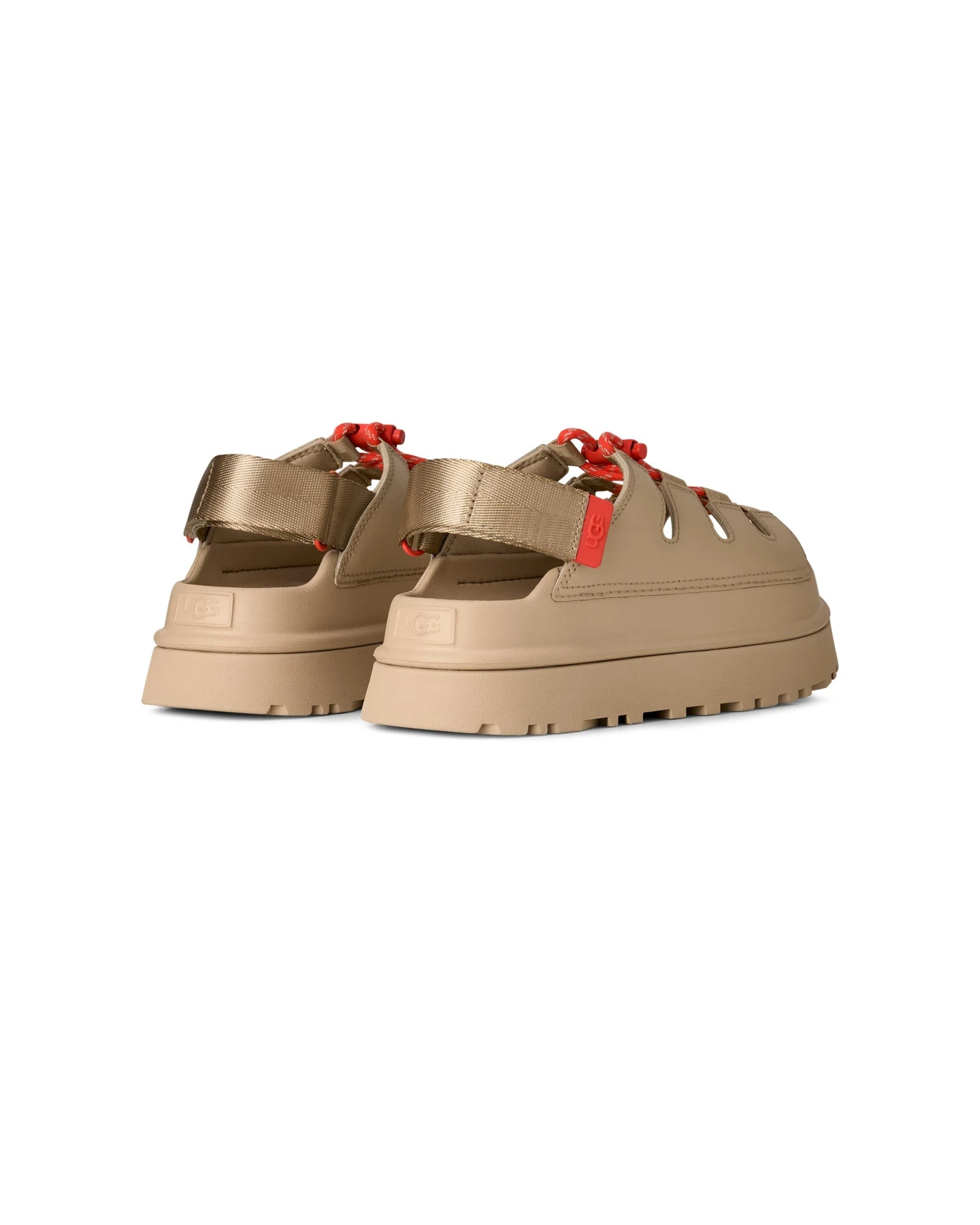 GoldenGlow Toggle Suede Sandals Gallery
