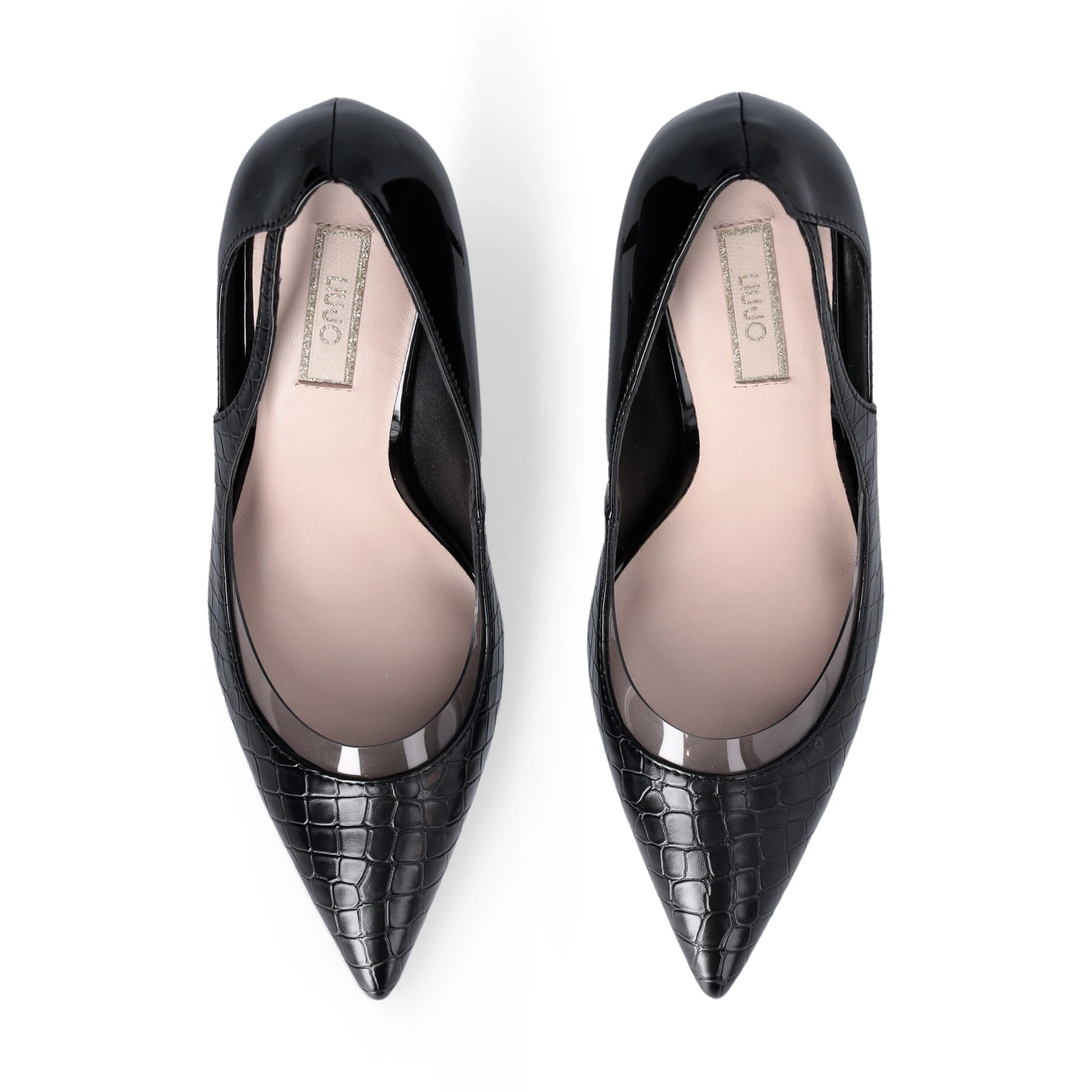Crocodile-print Leather Pump Gallery