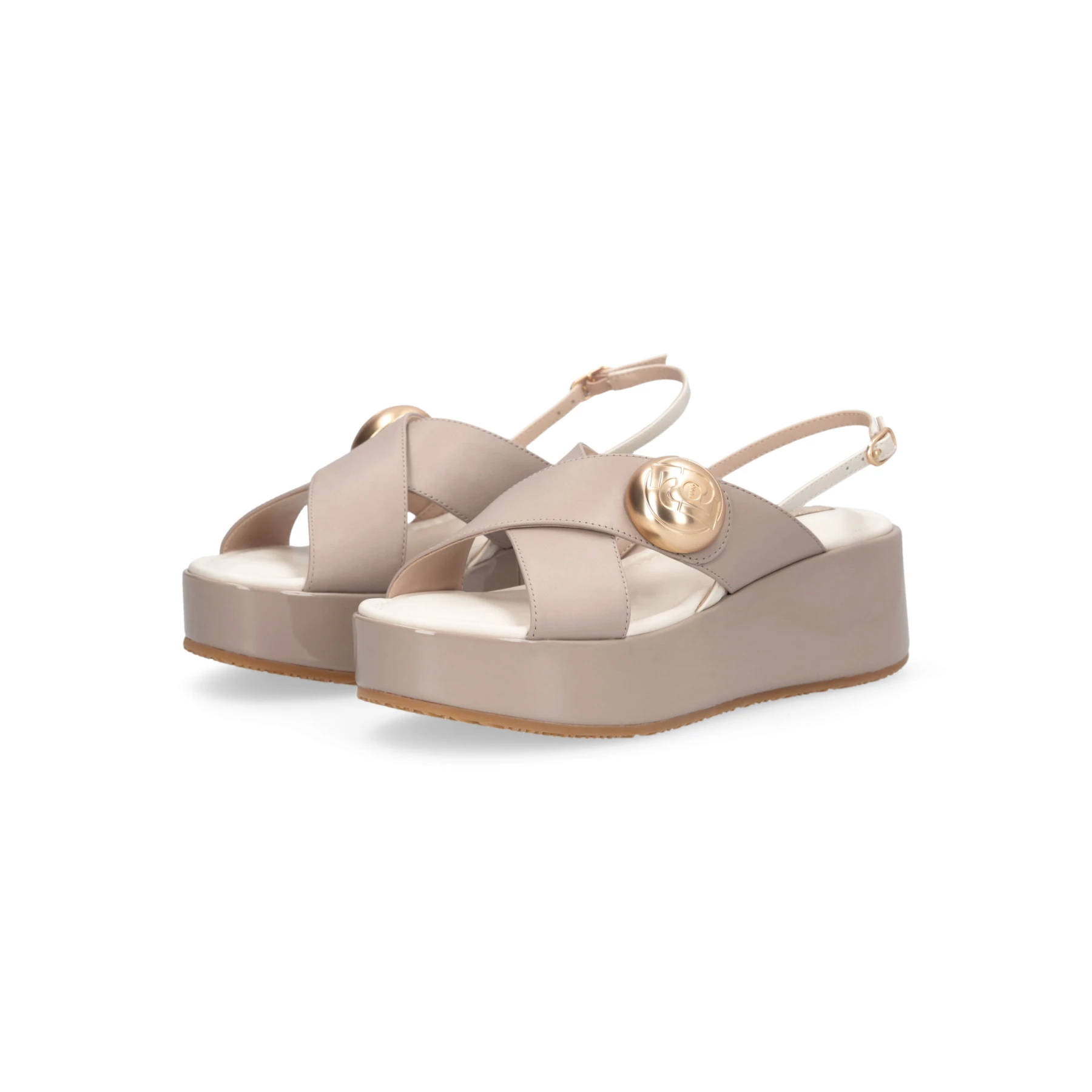 Criss-Cross Platform Slingback Sandal Gallery