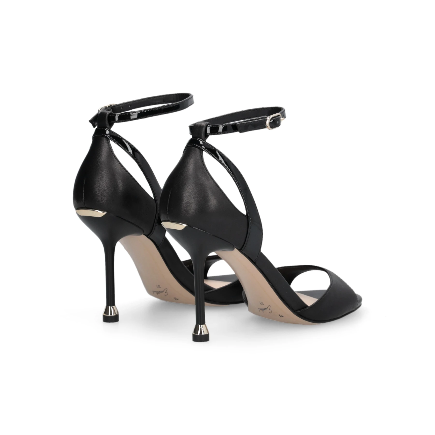 Leather Ankle-Strap Stiletto Sandals Gallery