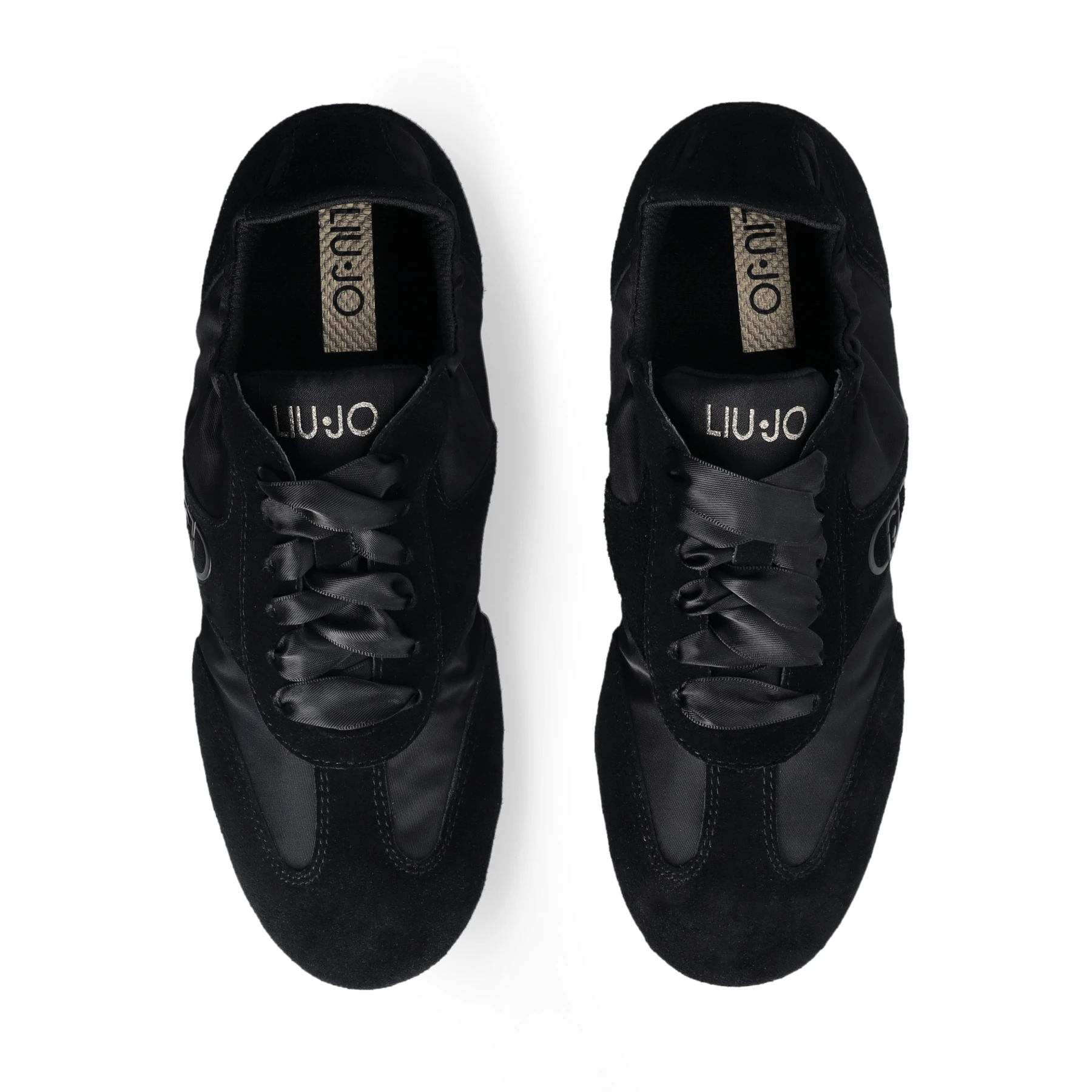 Suede and Satin-Finish Sneakers Gallery