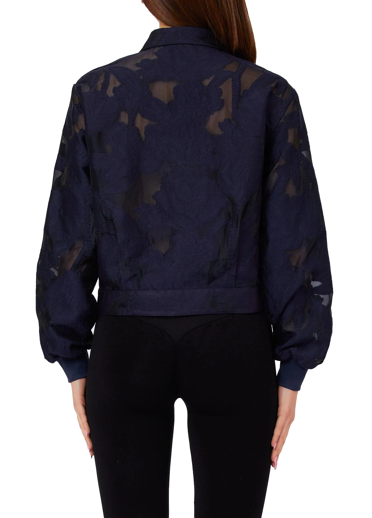 Organza Jacquard Cropped Jacket Gallery