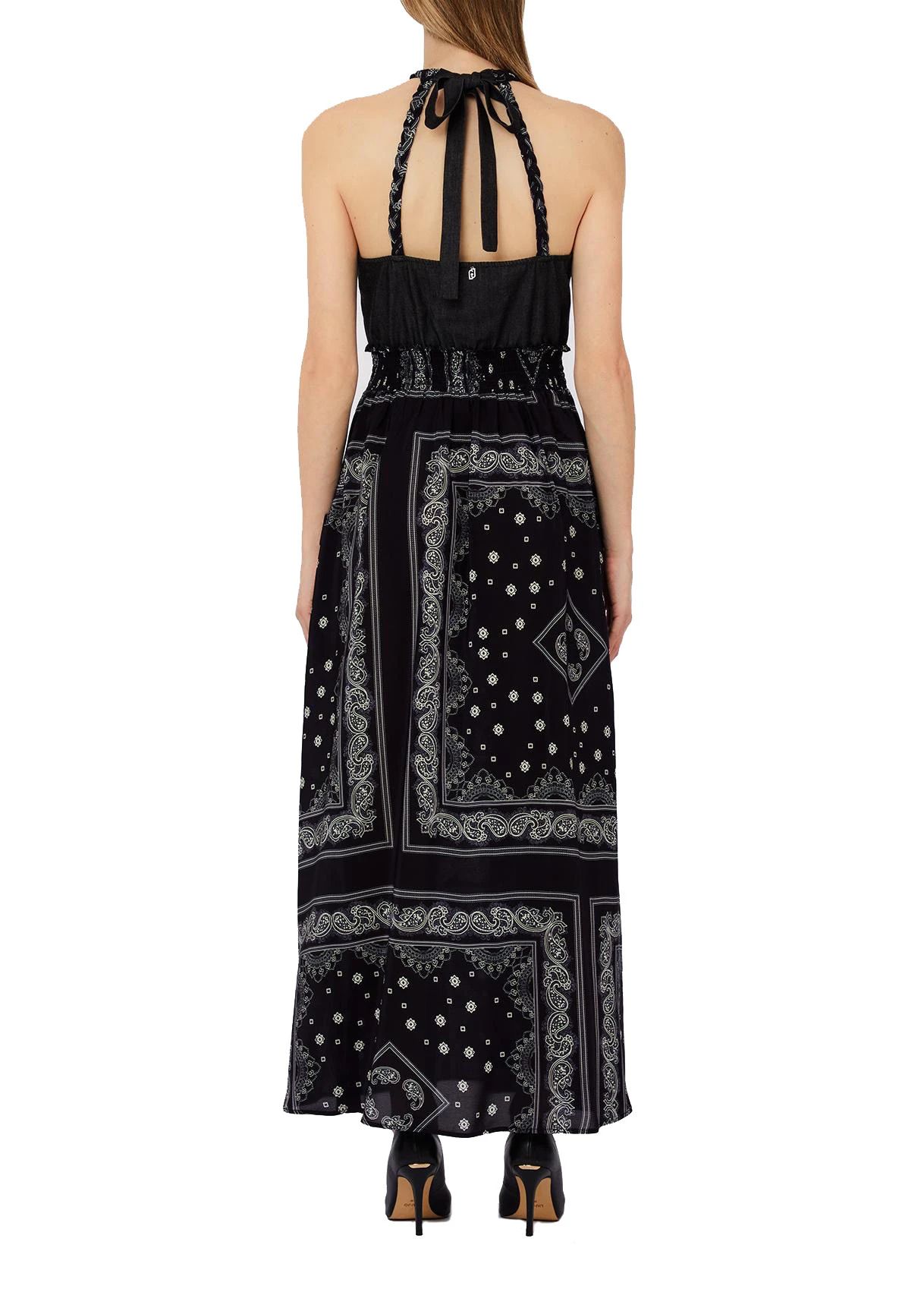 Bohemian-inspired Halter Maxi Dress Gallery