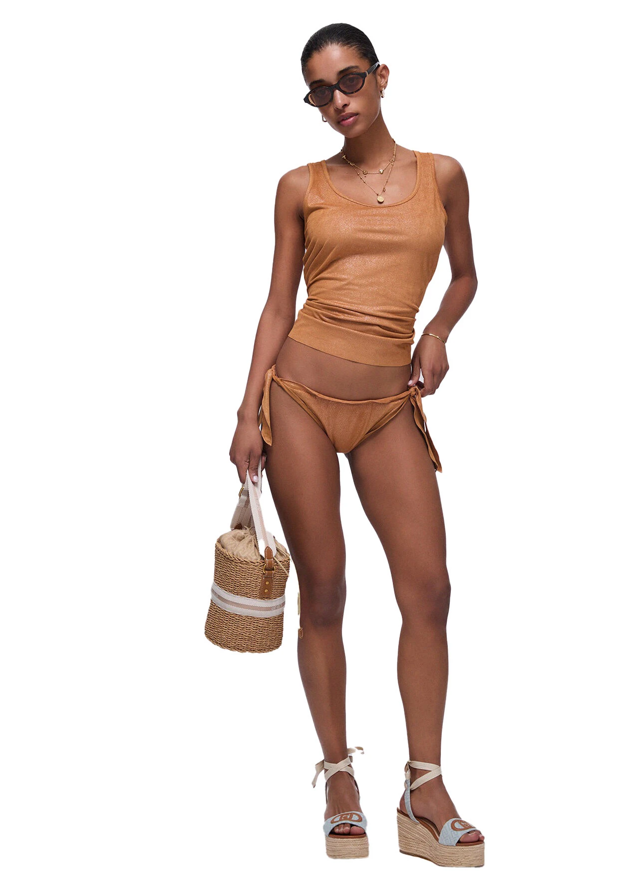 Iridescent Jersey Sleeveless Top Gallery