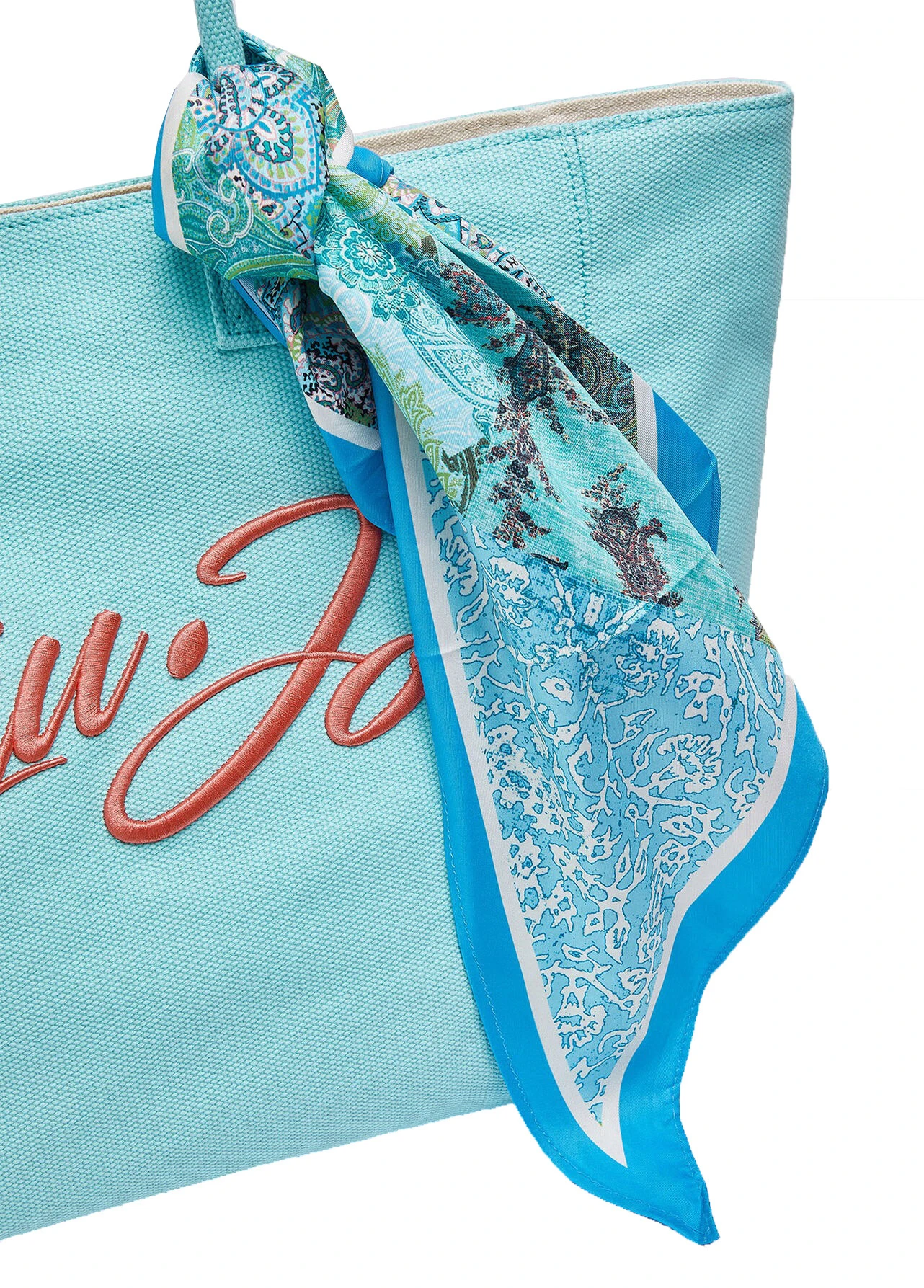 Large Canvas Tote Bag With Foulard Gallery