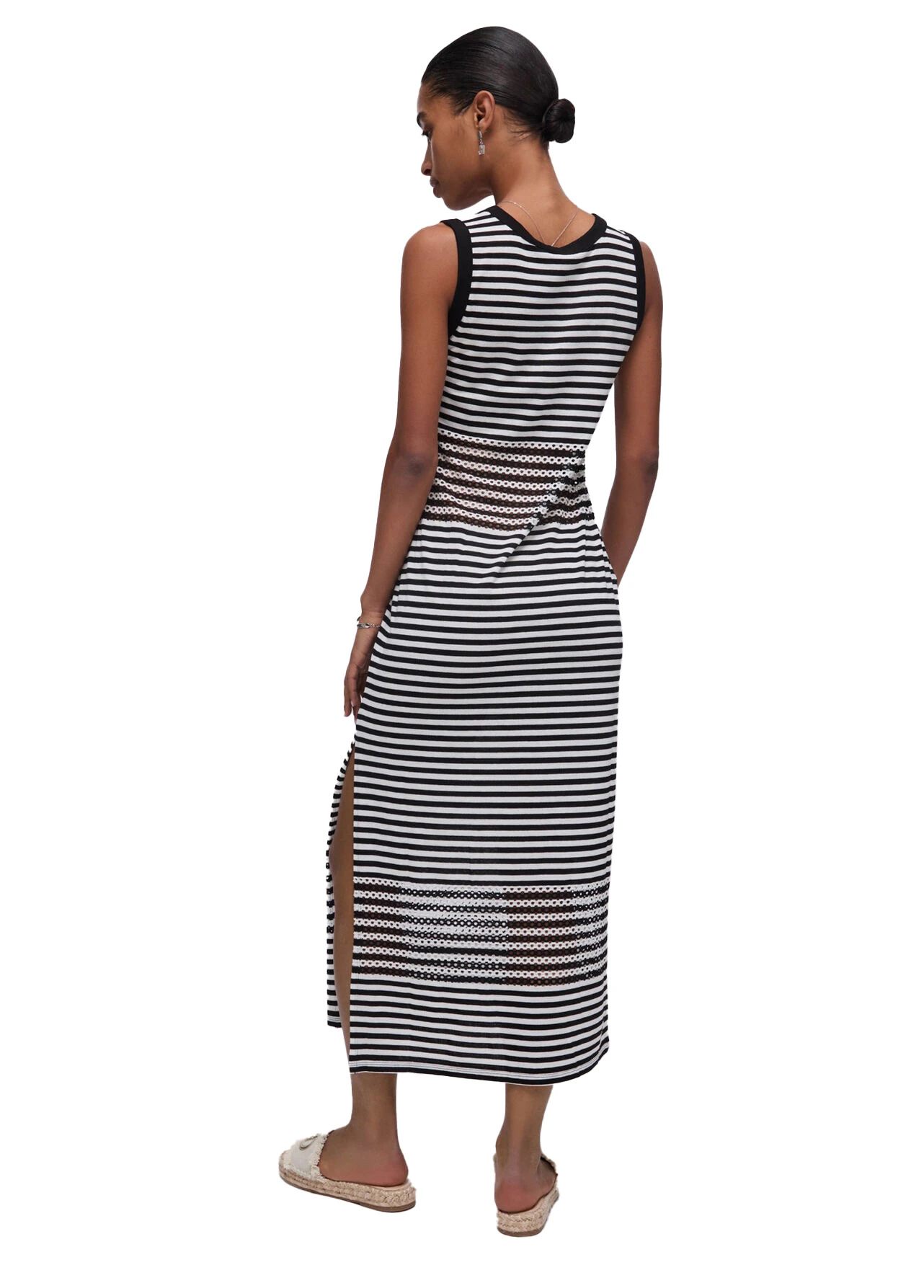 Long Striped Sleeveless Dress Gallery