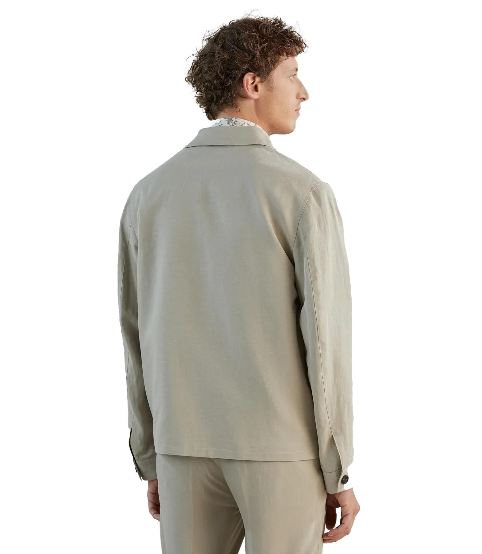 Casual Jacket With Putty Shirt Collar Gallery