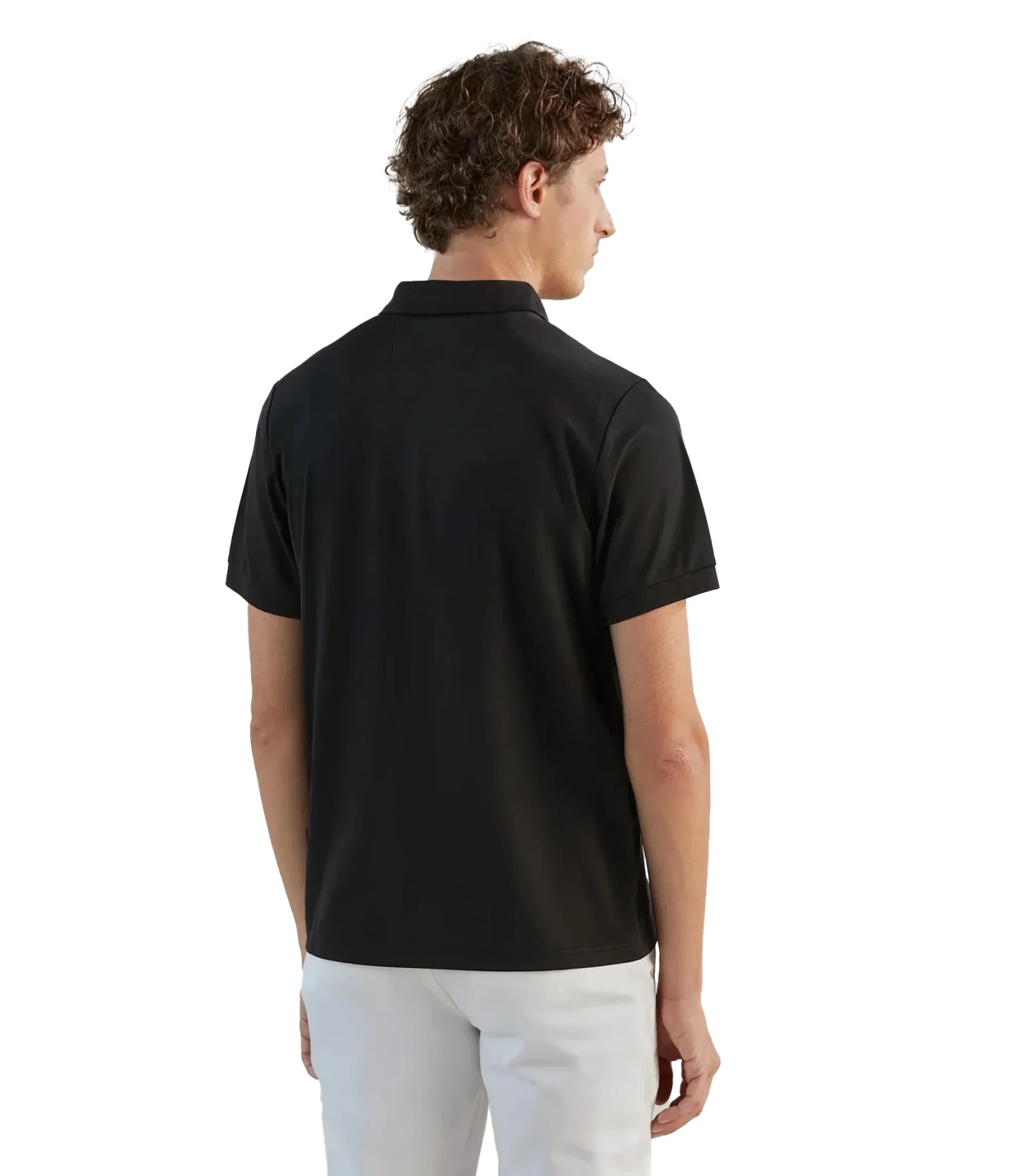 Zipped-Neck Jersey Polo Shirt Gallery