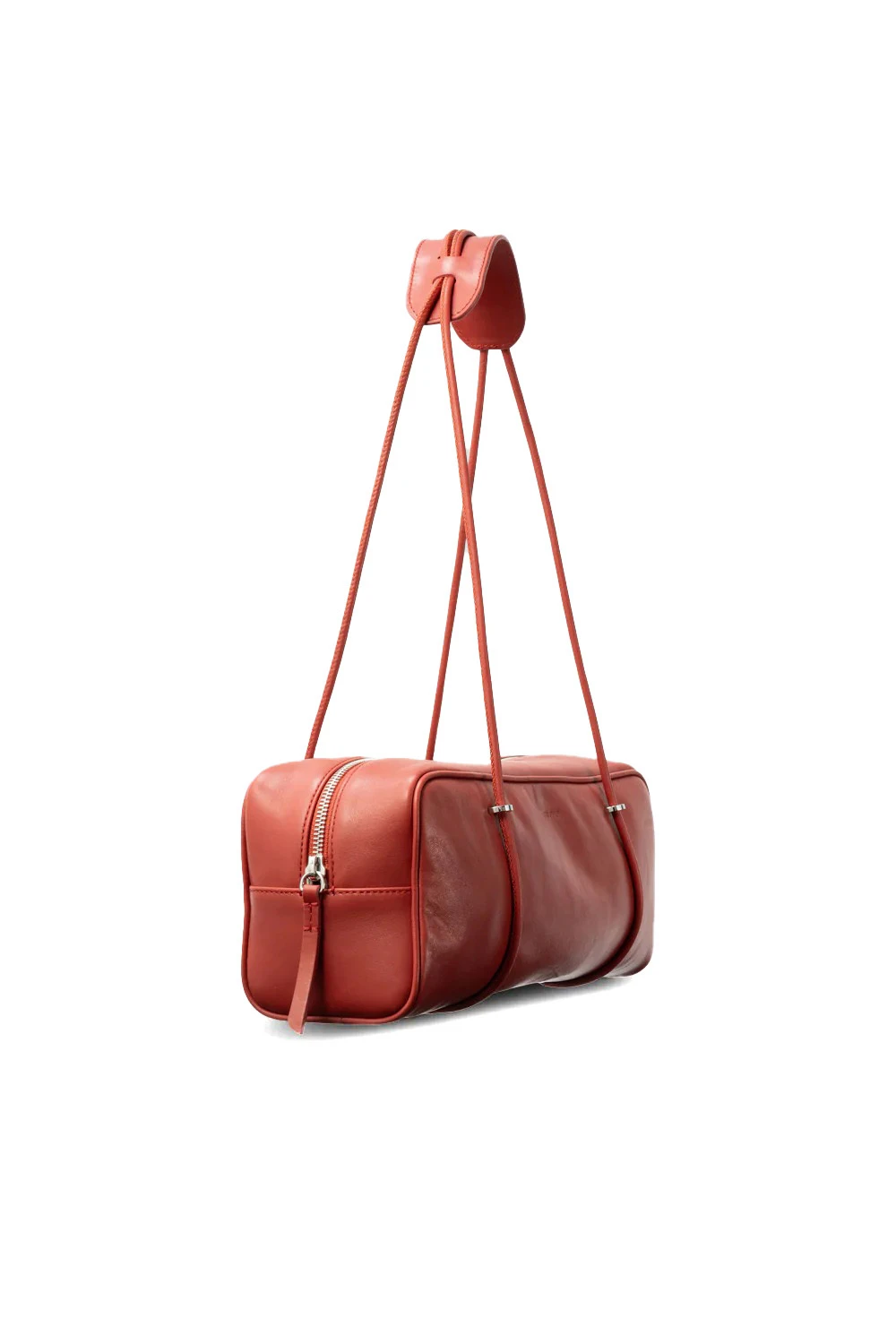 Rectangular Nappa Leather Shoulder Bag With Tubular Straps Gallery