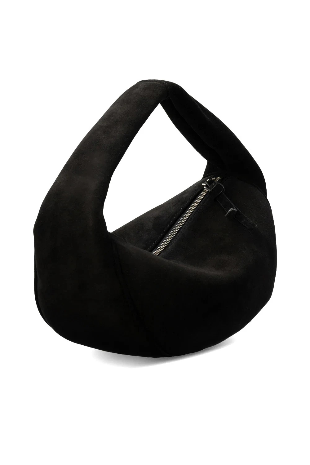 Minimalist Suede Crescent Shoulder Bag Gallery