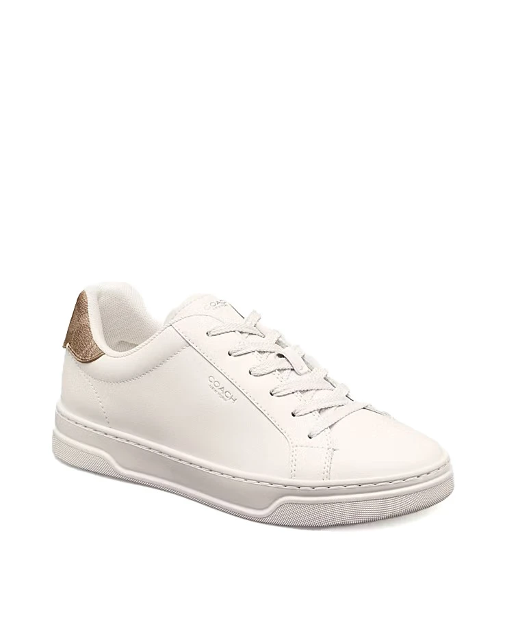 Leather and Signature Coated Canvas Low-Top Court Sneakers Gallery