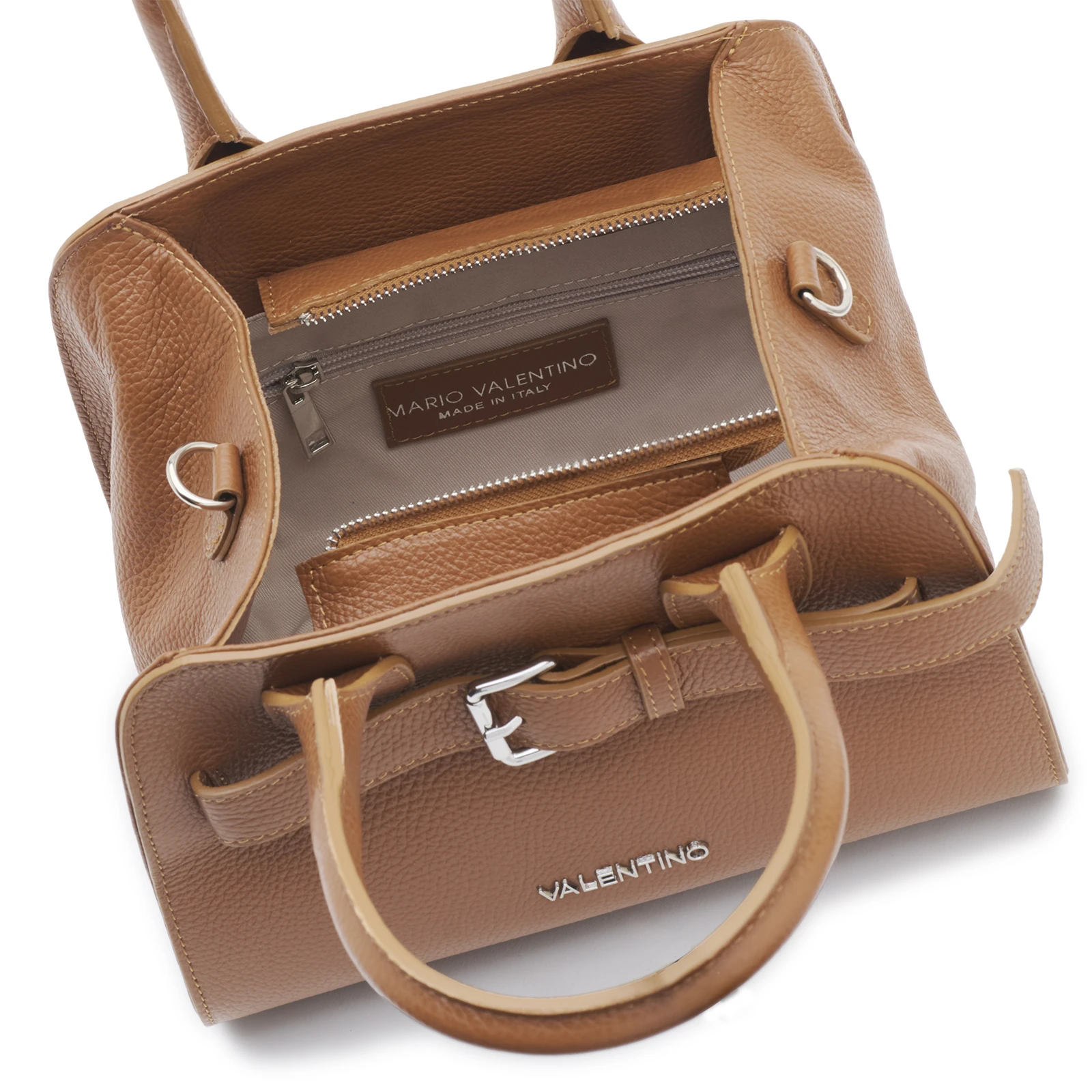 Grained Leather Buckle Handbag Gallery