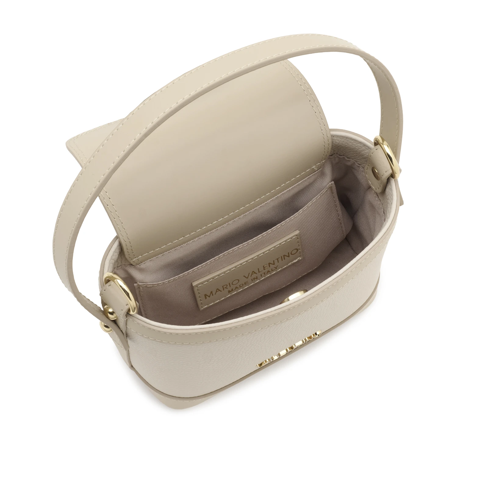 Grained Leather Flap Mini Handbag with Crossbody Strap Gallery