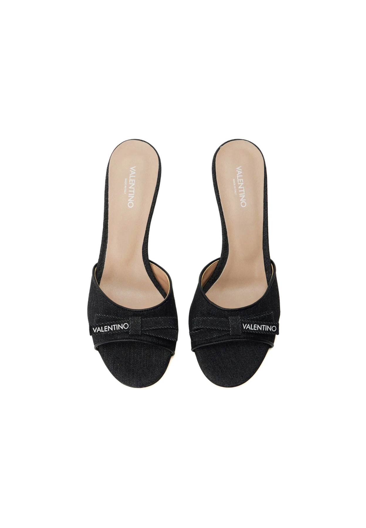 Denim Bow Open-Toe Heeled Mules Gallery