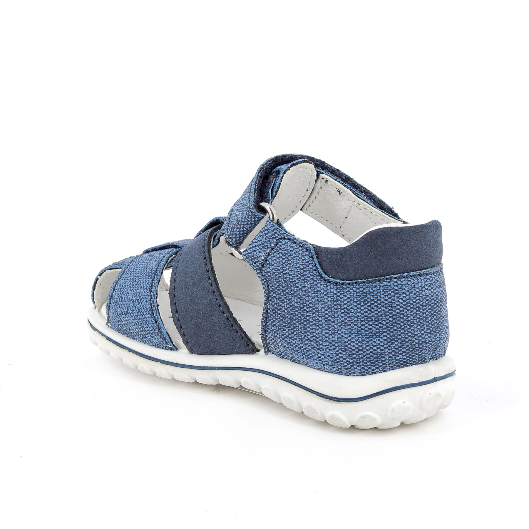 Baby Boy Leather & Suede Fisherman Sandals with Hook-and-Loop Strap Gallery