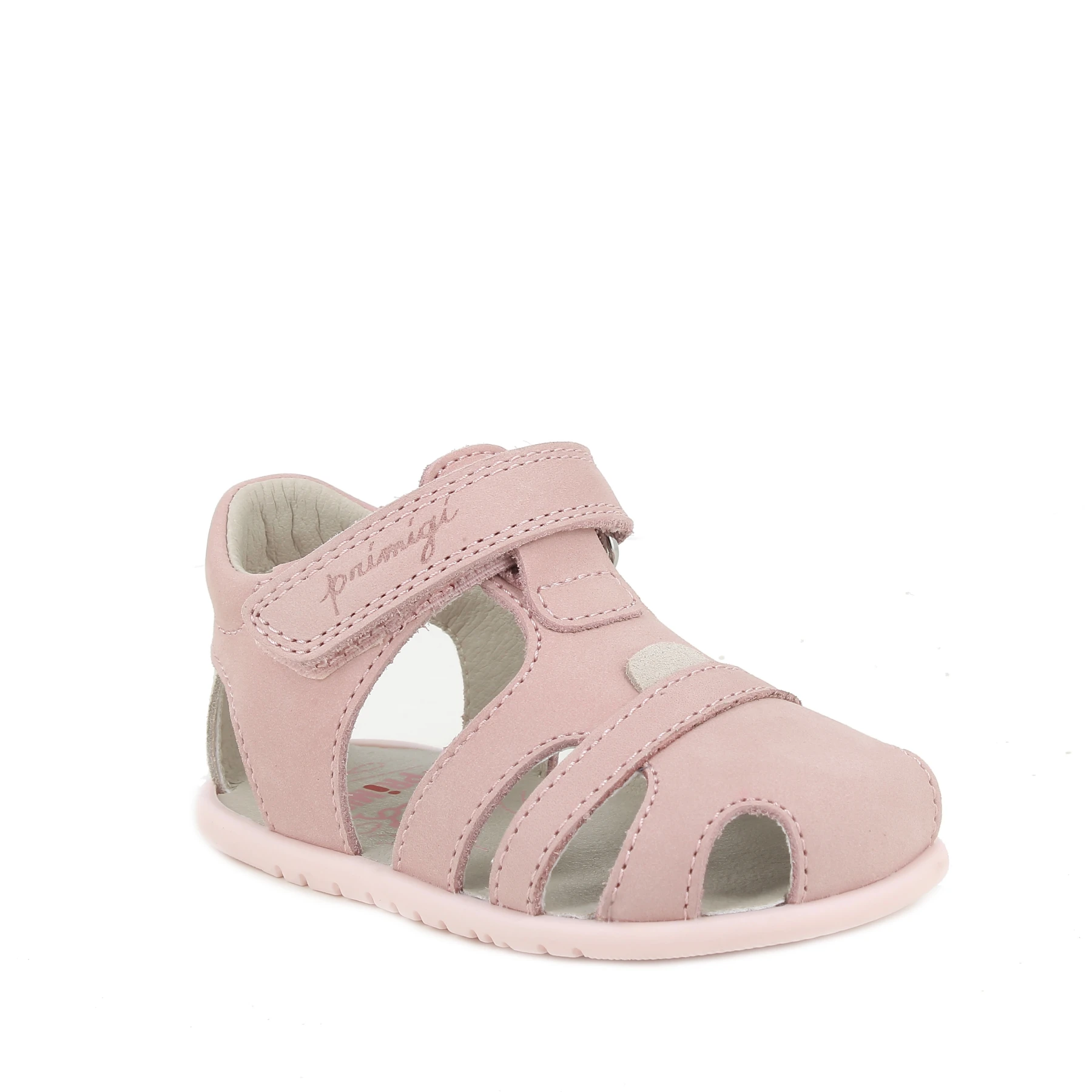 Baby Girl Suede Fisherman Sandals with Hook-and-Loop Strap Gallery