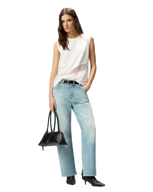 Sleeveless Top With Lace Details Gallery