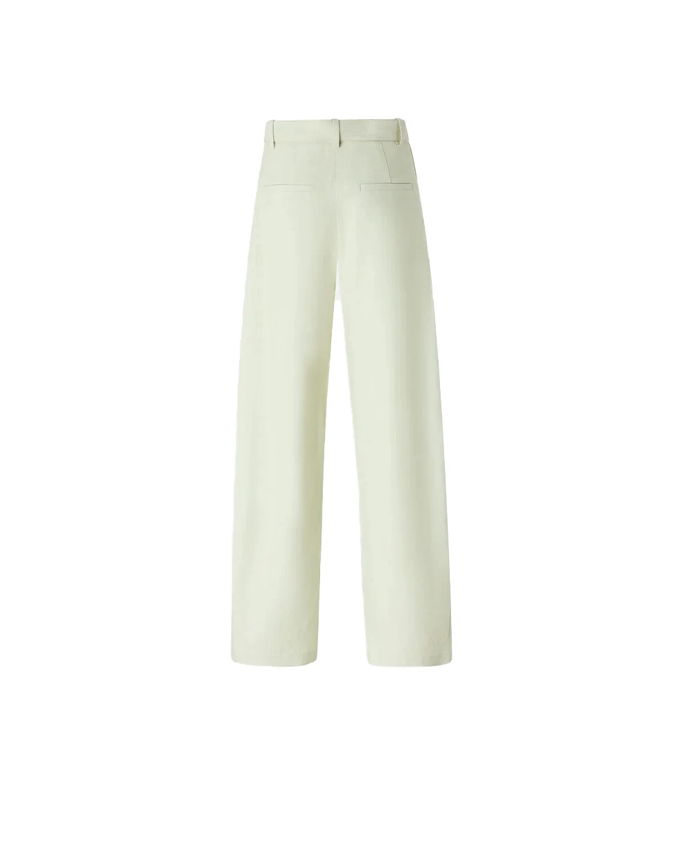 High-Waisted Tailored Pants with Eyelet Belt Gallery