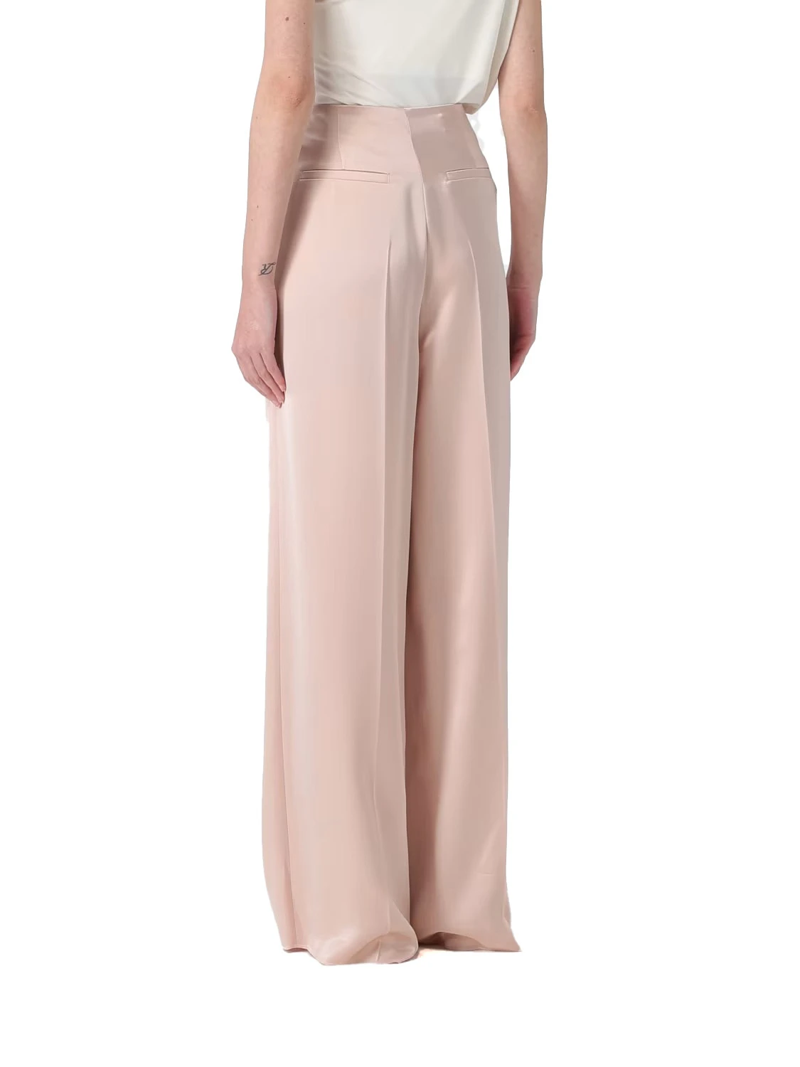 Mid-waist Limoncello Satin Trousers Gallery