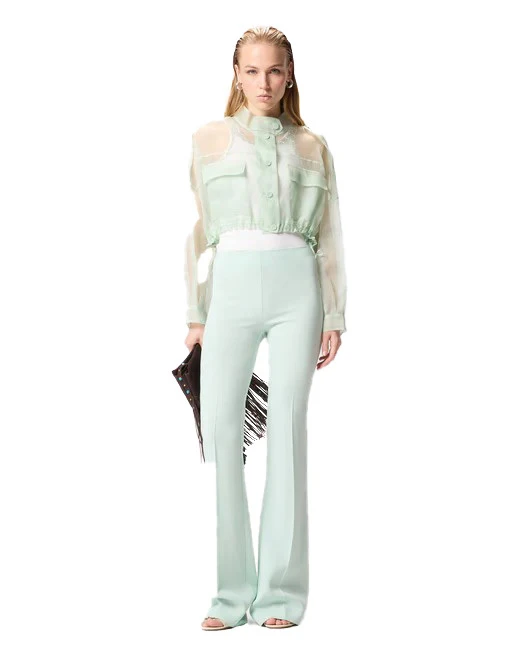 Silk Organza Cropped Jacket Gallery