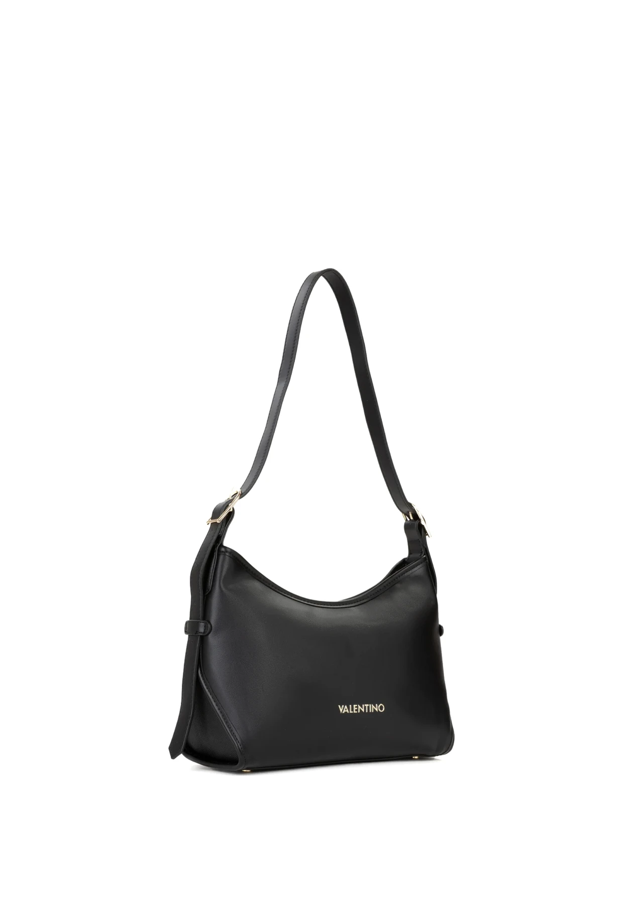 Curved Leather Hobo Shoulder Bag with Adjustable Strap Gallery