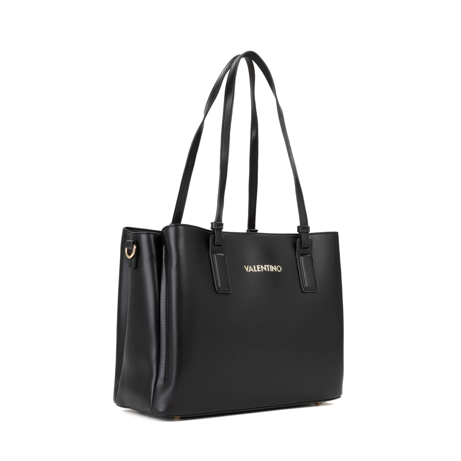 Multi-Compartment Leather Tote Bag with Gold-Tone Hardware Gallery