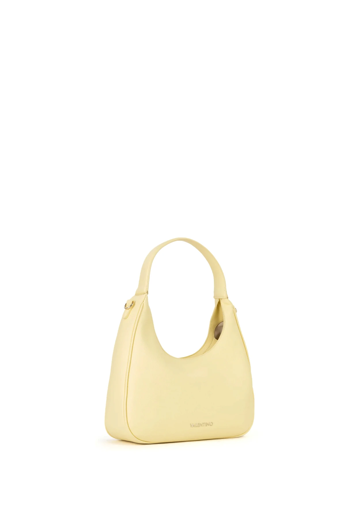 Pebbled Hobo Shoulder Bag with Logo-Embossed Shoulder Strap Gallery
