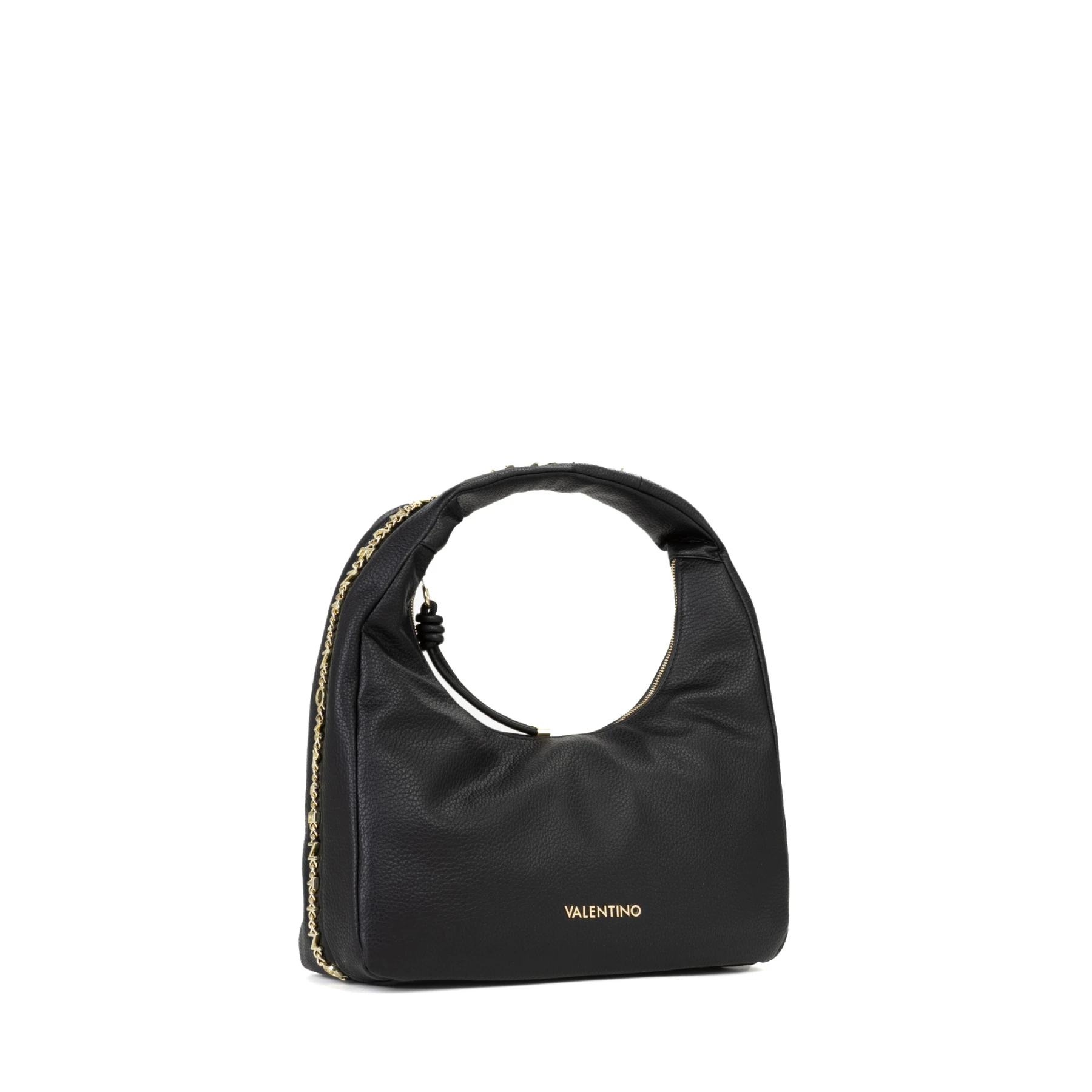 Grained Leather Slouchy Hobo Shoulder Bag Gallery