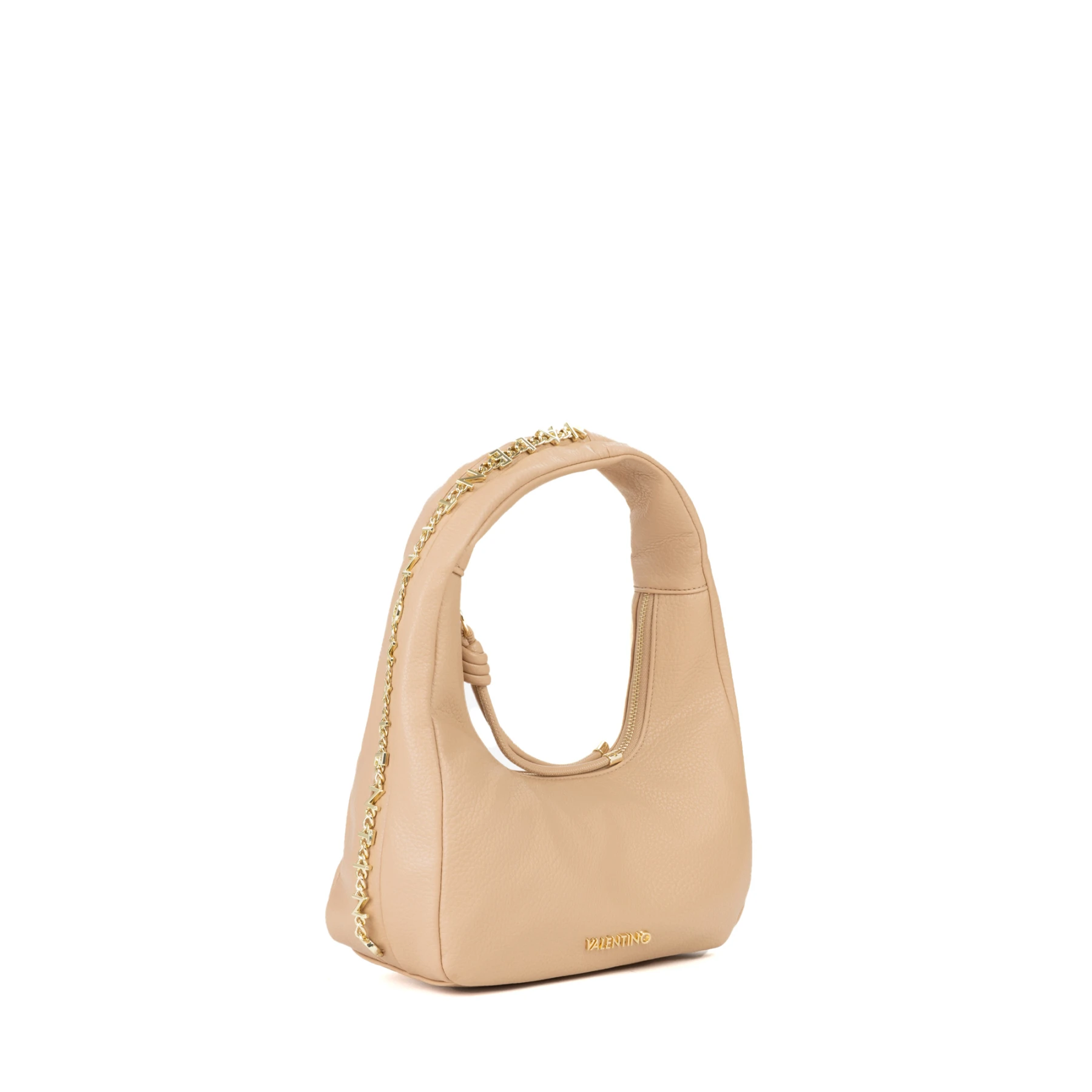 Slouchy Hobo Shoulder Bag with Gold Chain Detail Gallery