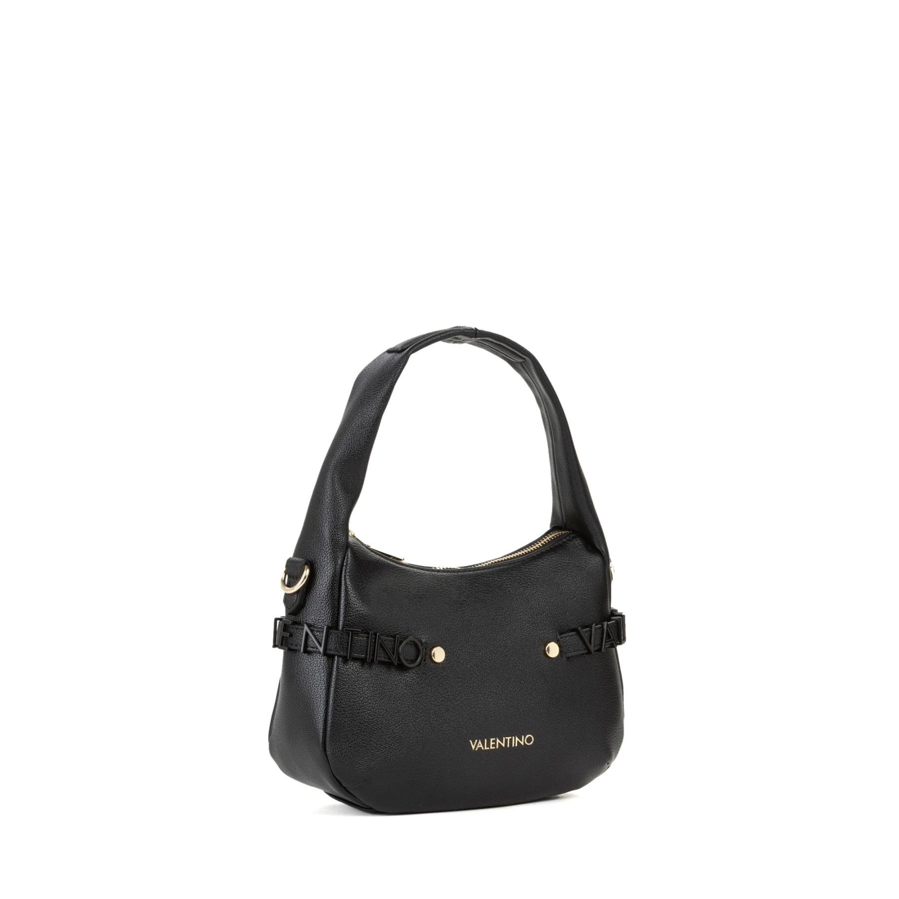 Grained Leather Mini Shoulder Bag with Logo Lettering Detail Gallery