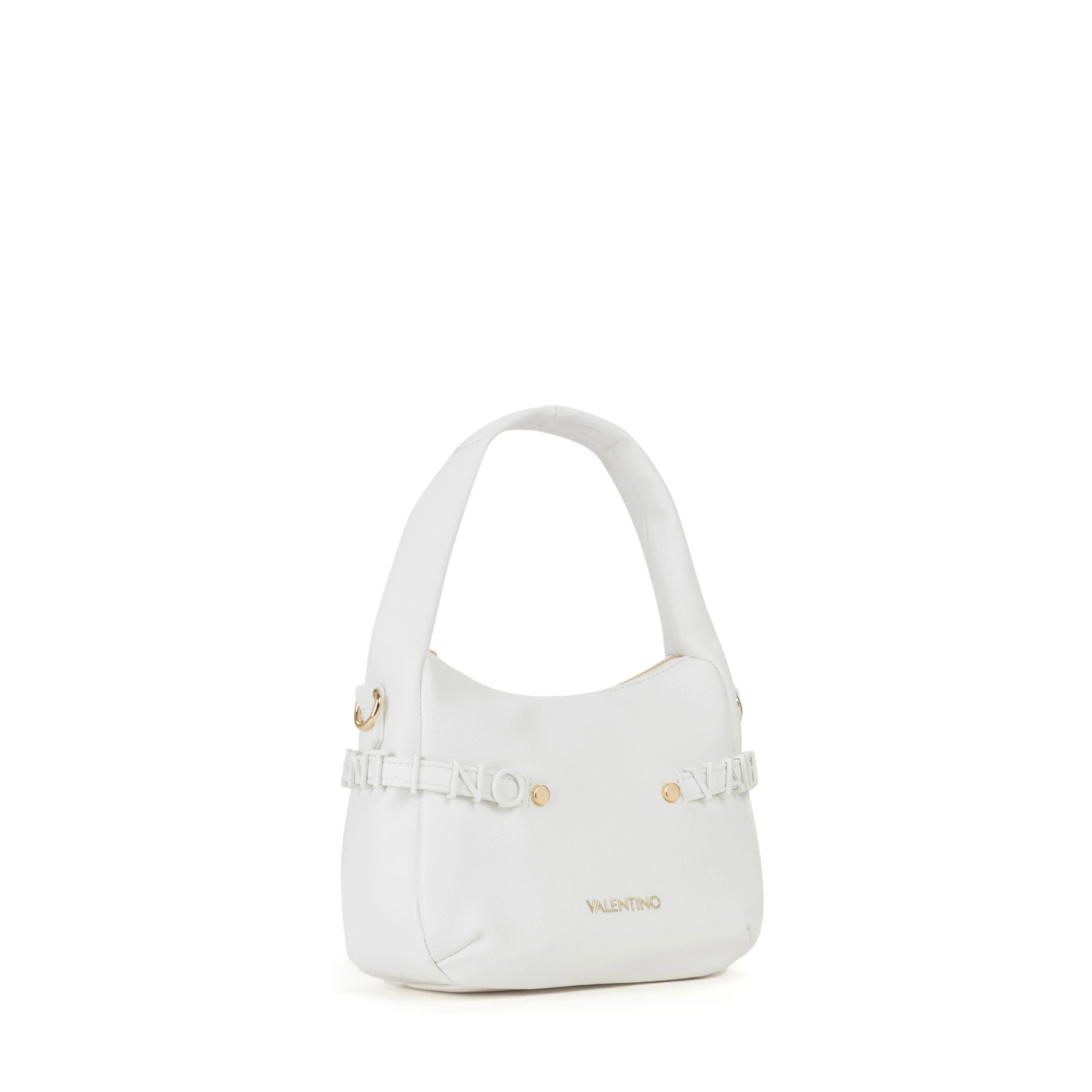 Grained Leather Mini Shoulder Bag with Logo Lettering Detail Gallery