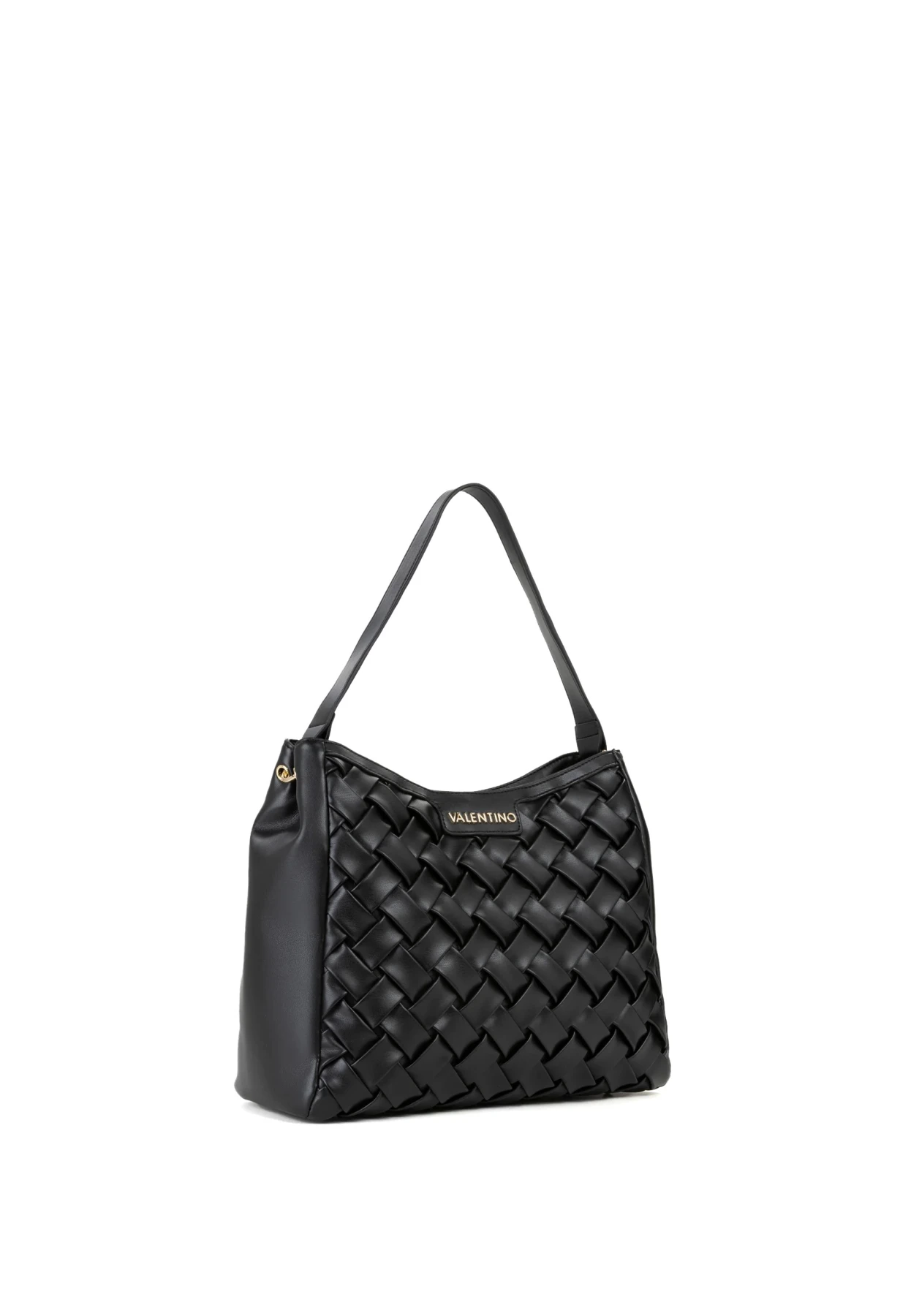 Woven Leather Shoulder Bag with Gold Hardware Gallery