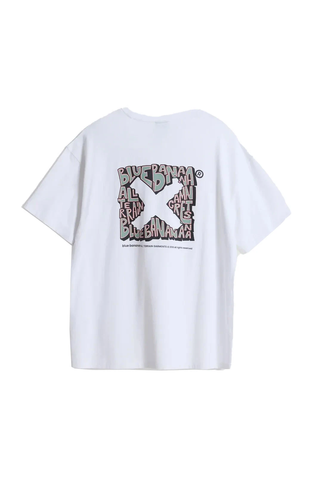White "All Terrain Garments" Back Graphic Logo T-Shirt Gallery