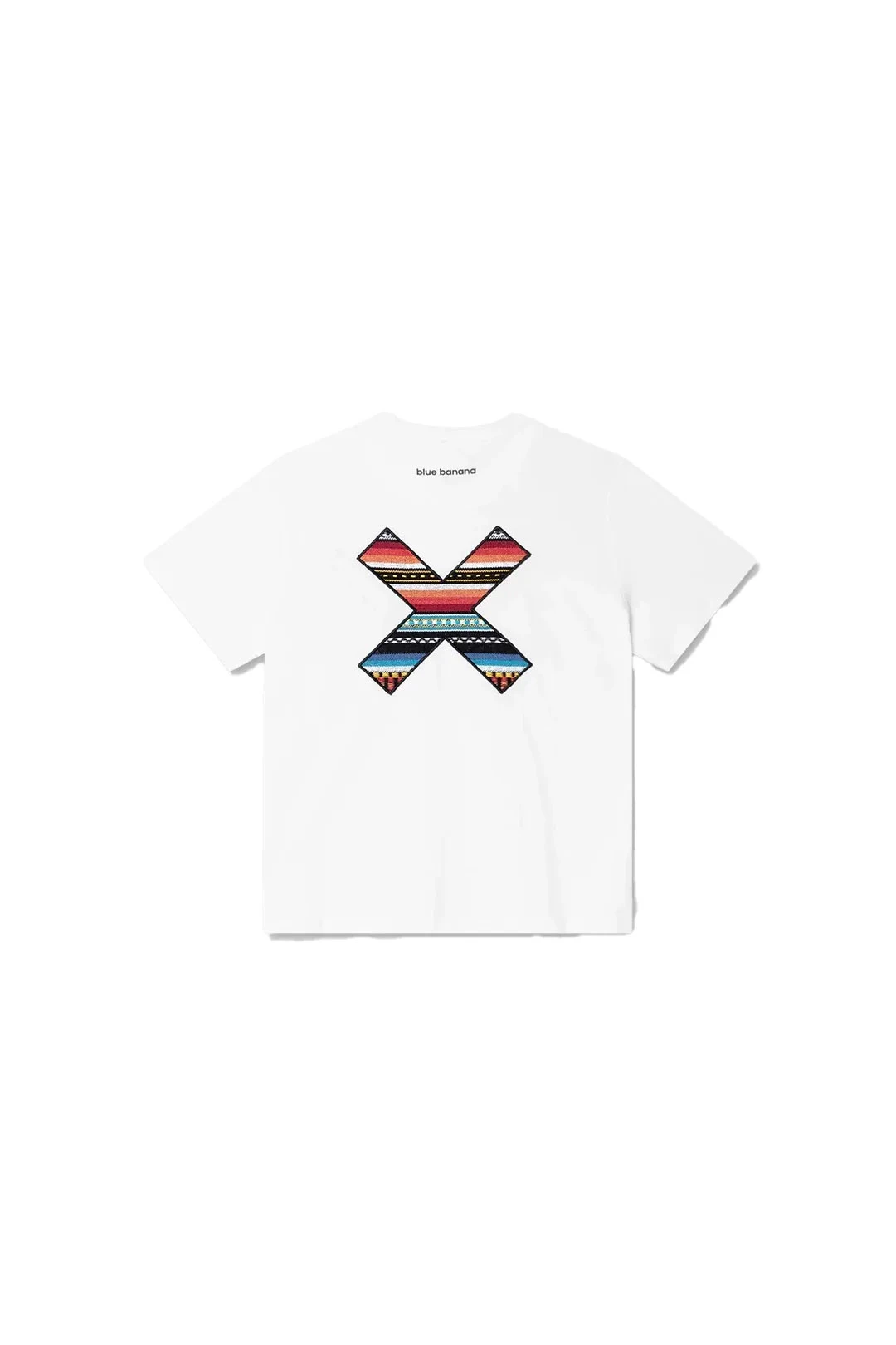 White Classic Woven "X" Graphic Crewneck Short Sleeve T-shirt Gallery