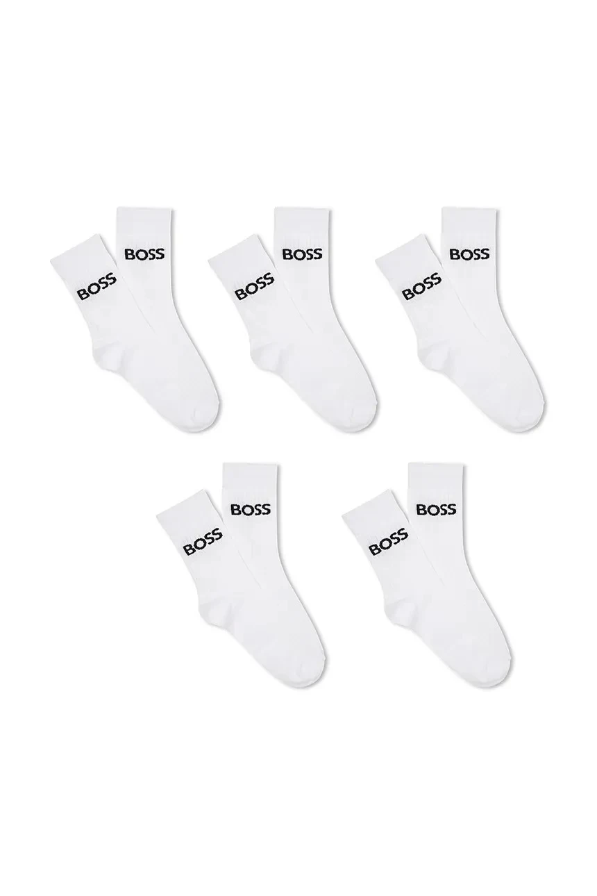 Kids Boys Pack of 5 - Logo Cotton Socks Gallery