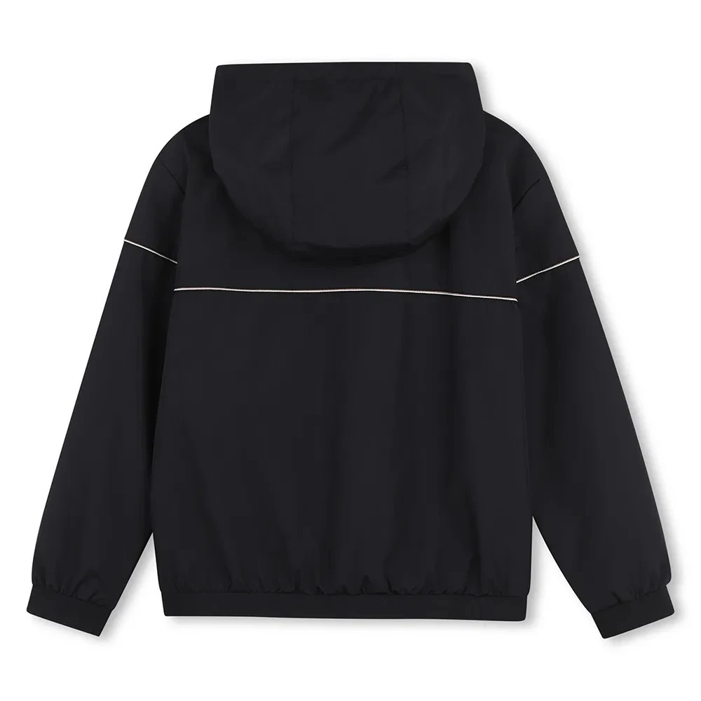 Kids Boys Hooded Panel Fabric Jacket Gallery