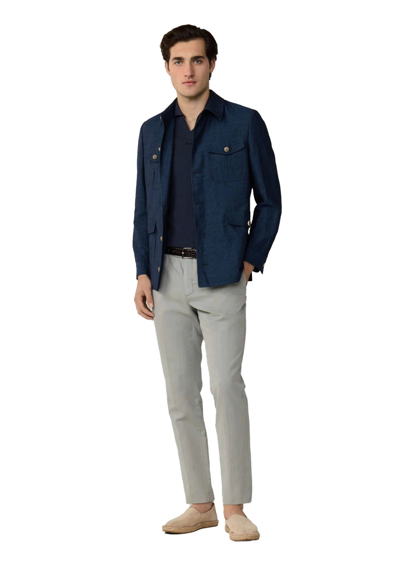 Mid-rise Linen & Wool Carrot Pants Gallery