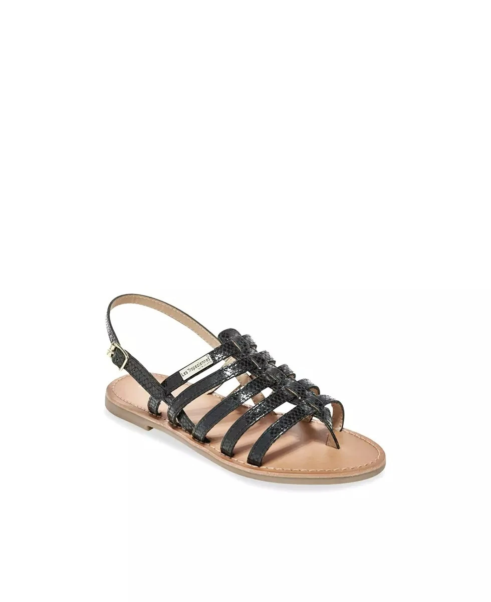 Patent Leather Snakeskin Strappy Gladiator Sandals Gallery