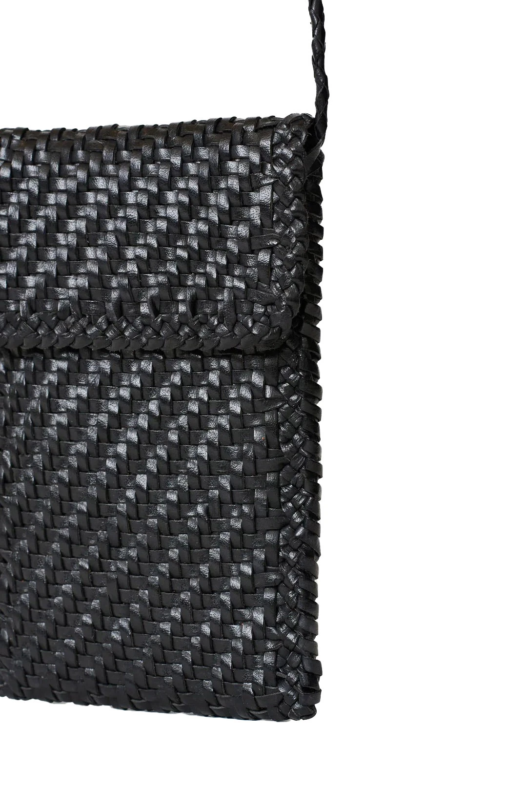 Woven Leather Phone Crossbody Bag Gallery