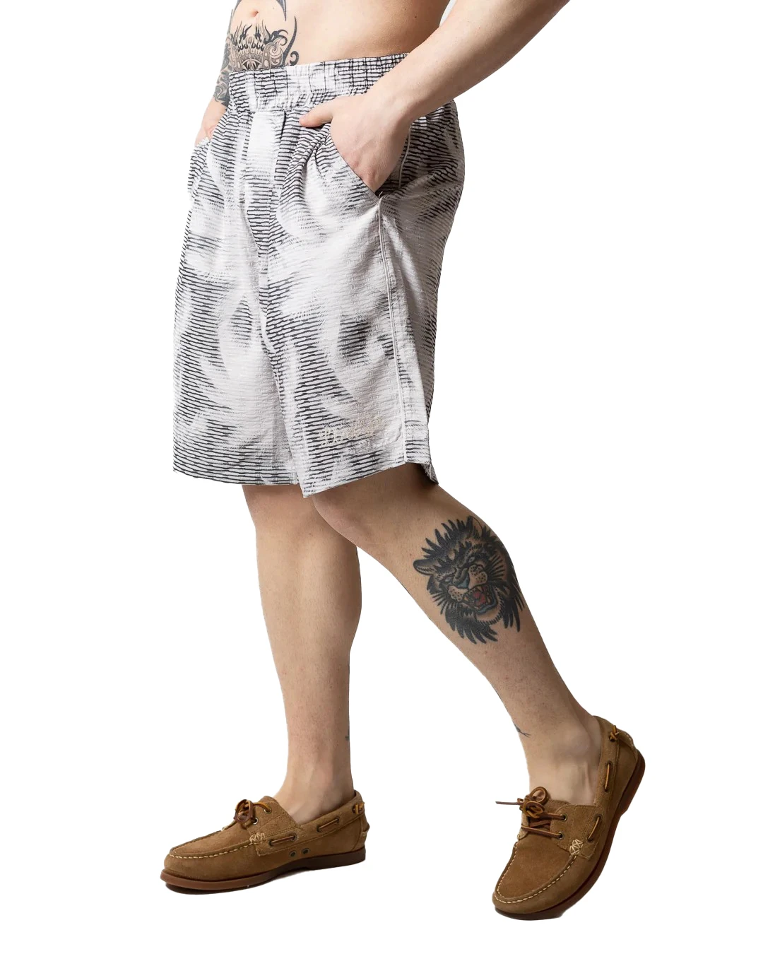 Bermuda Shorts With All-Over Print Gallery