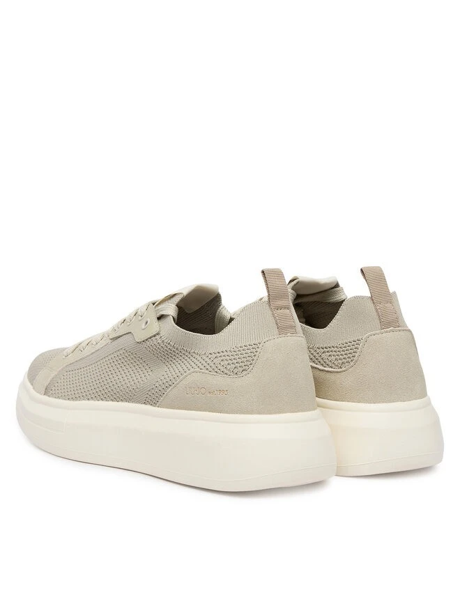 Knit & Suede Platform Sneakers Gallery